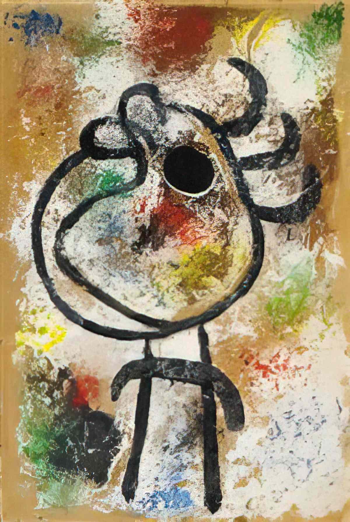 Joan Miro femme oiseaux 2 Art A4 Photo Print