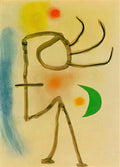 Joan Miro femme oiseaux Art A4 Photo Print