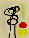 Joan Miro femme oiseaux etoile Art A4 Photo Print