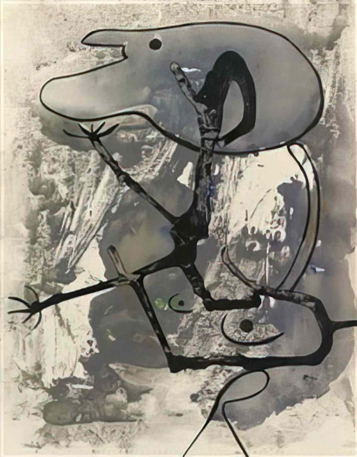 Joan Miro femme oiseaux etoile1 Art A4 Photo Print