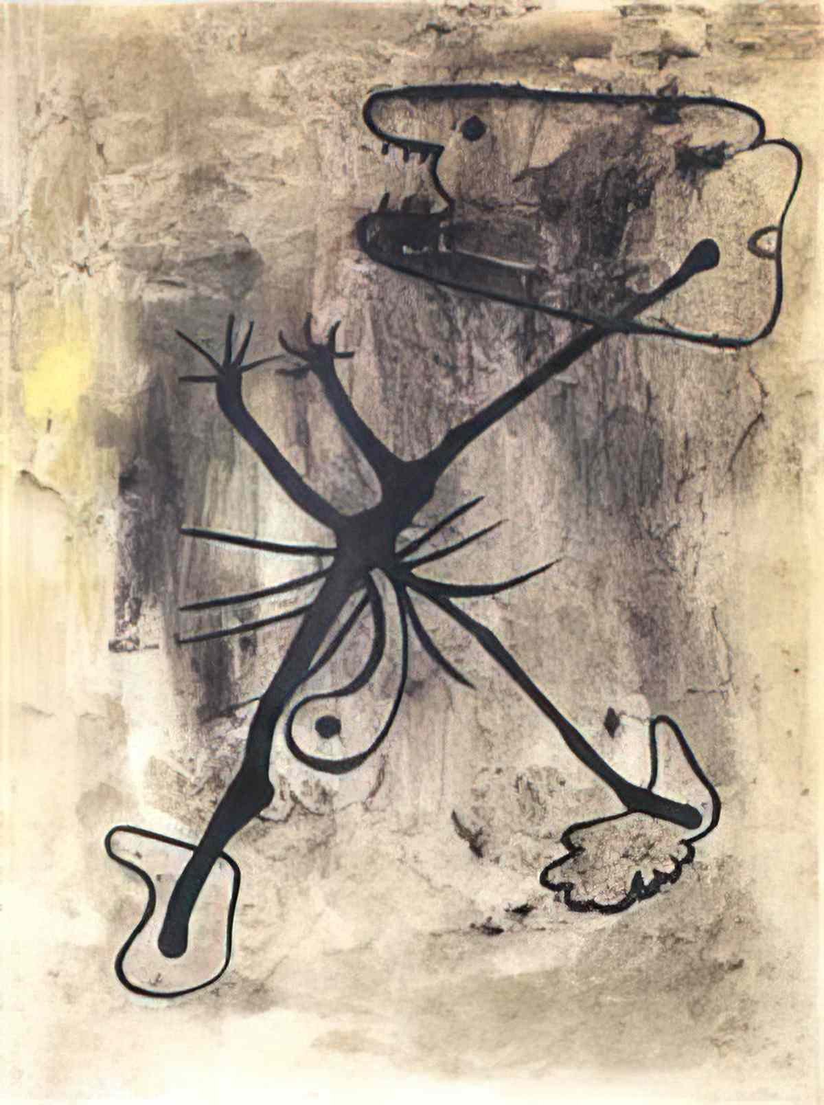 Joan Miro femme oiseaux1 2 Art A4 Photo Print
