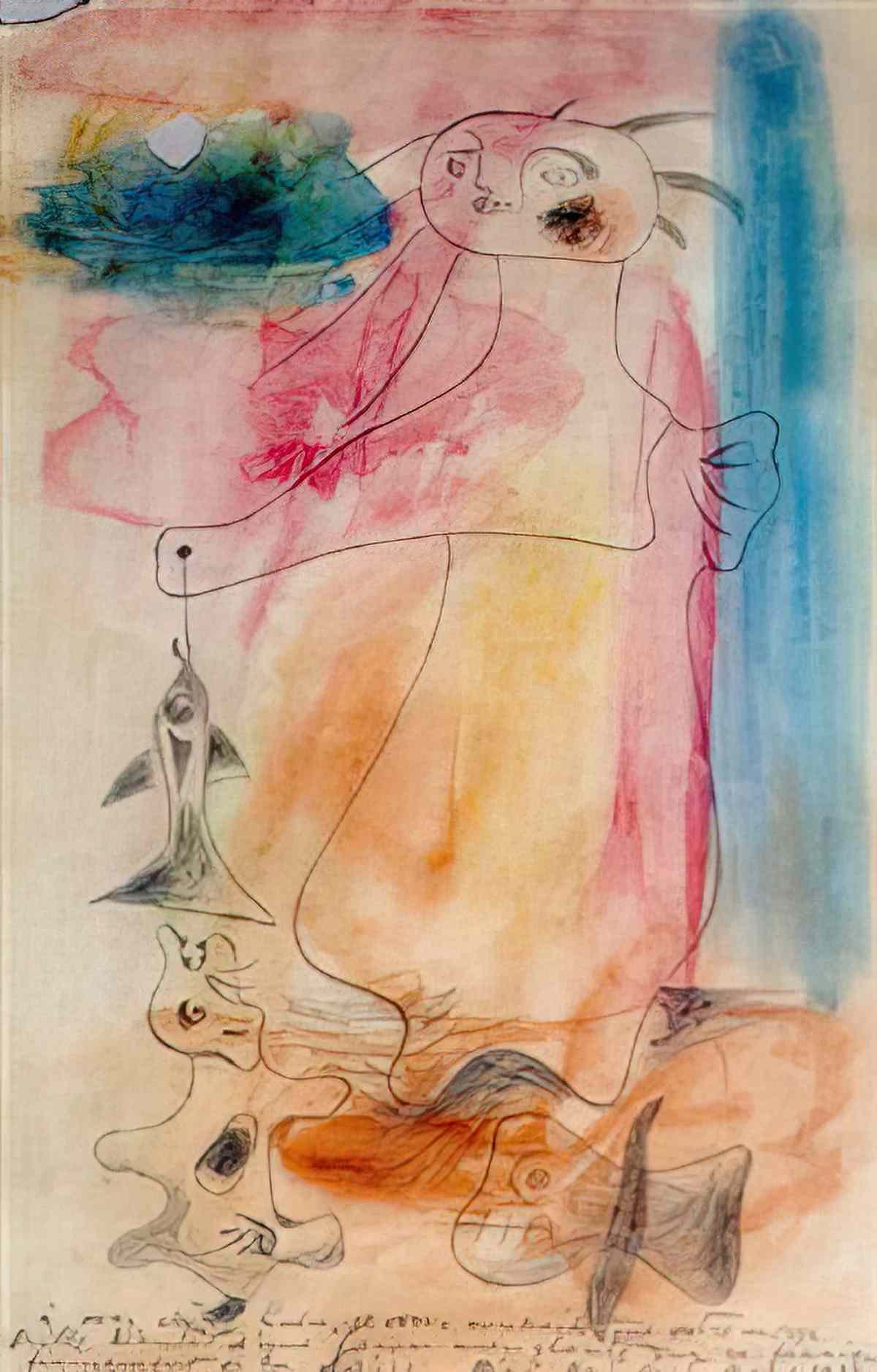 Joan Miro femme woman2 Art A4 Photo Print