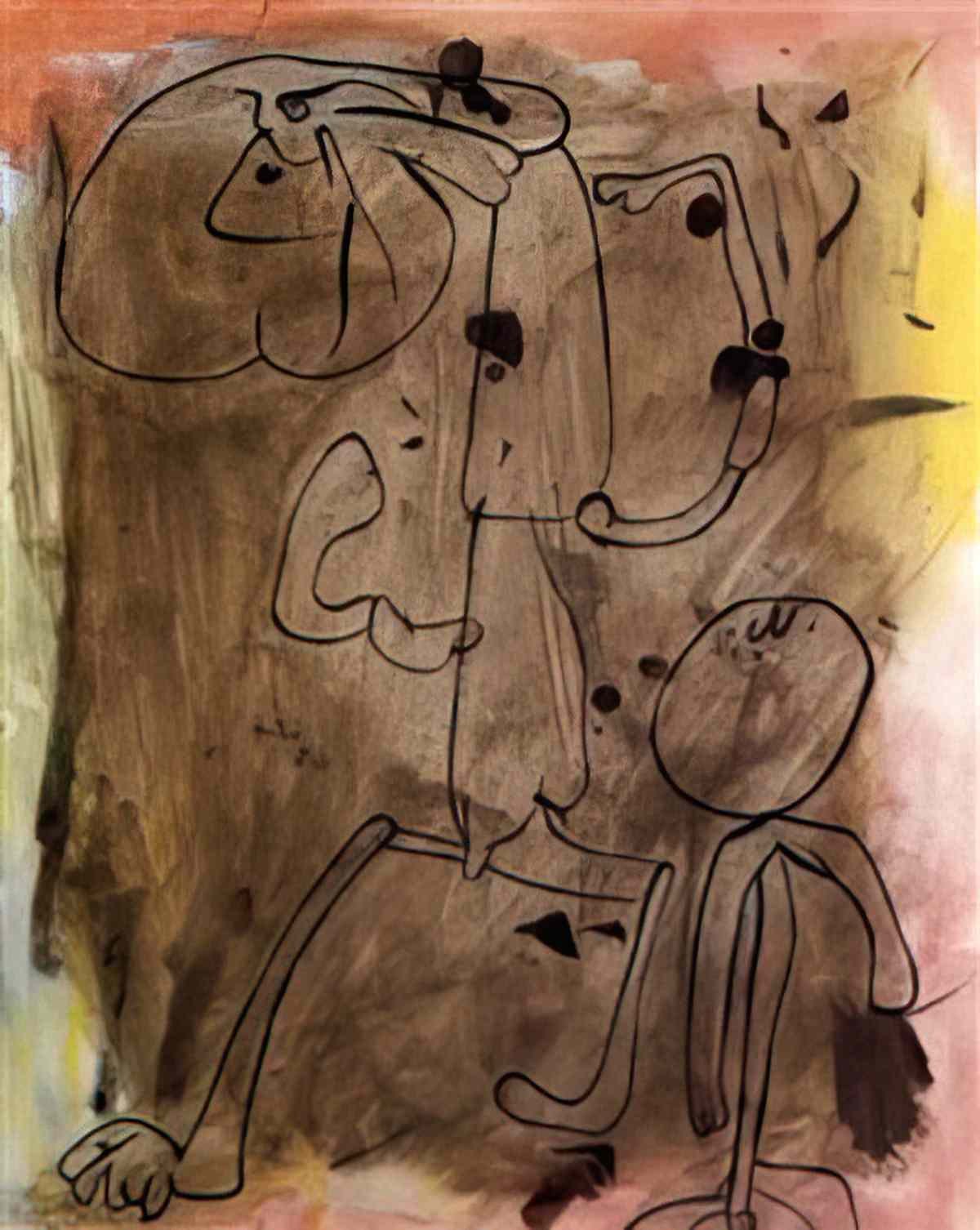 Joan Miro femme étoile Art A4 Photo Print