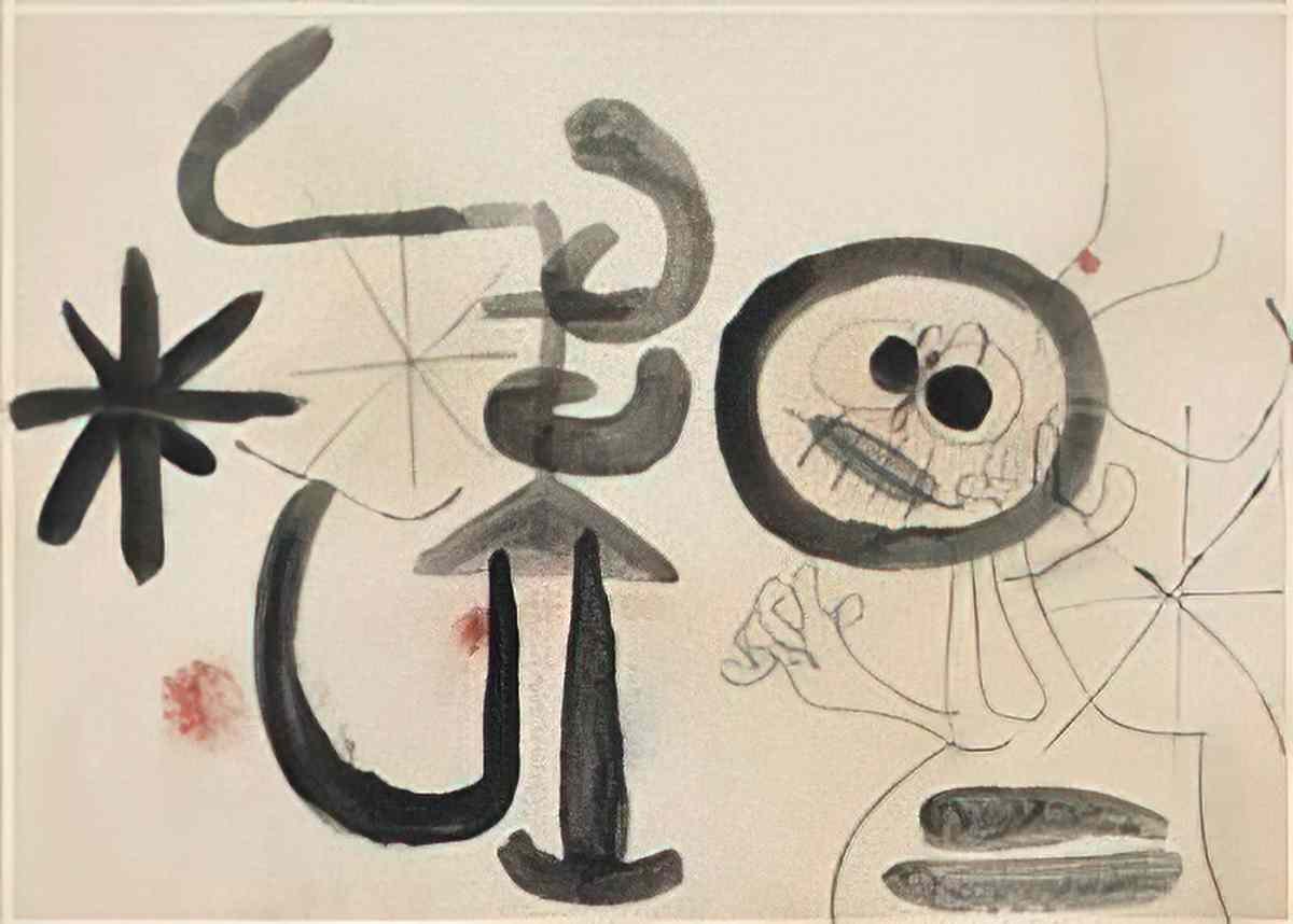Joan Miro femme33 Art A4 Photo Print