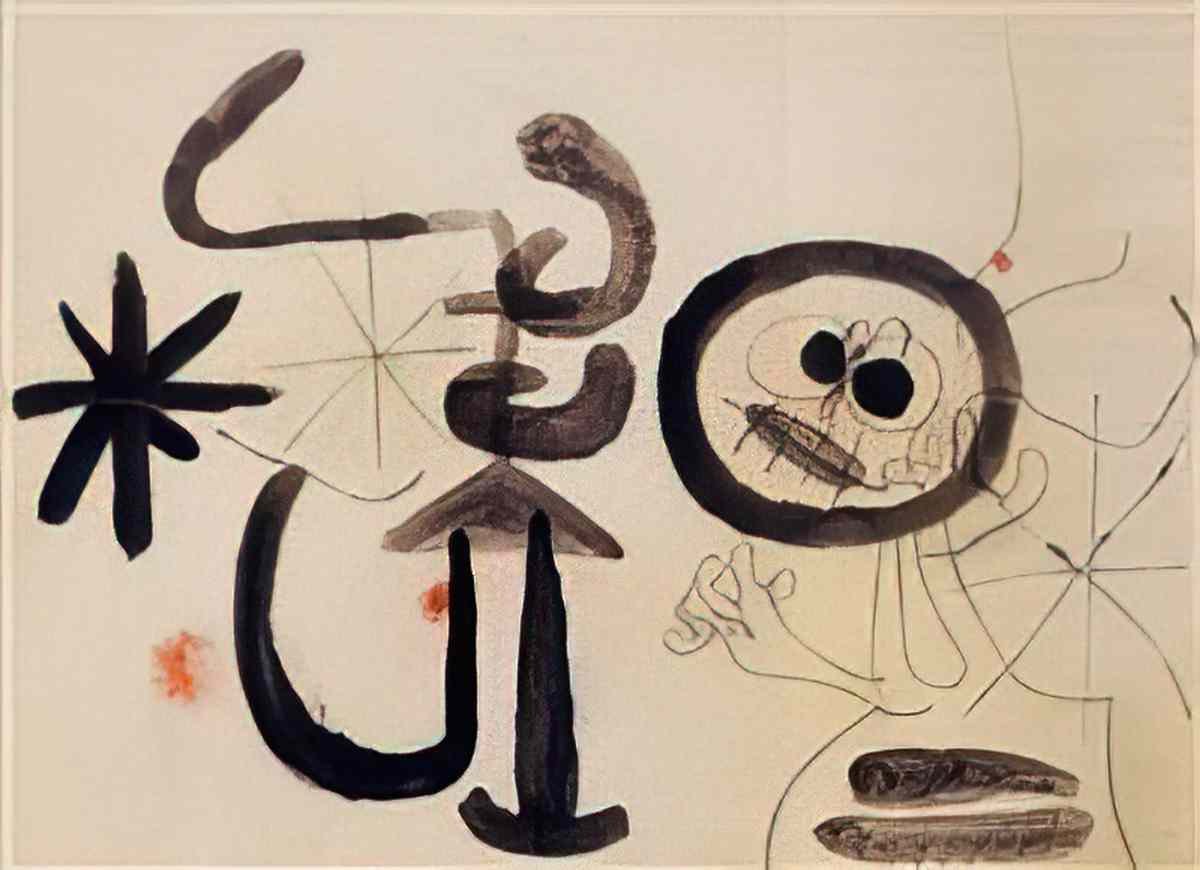 Joan Miro femme37 Art A4 Photo Print