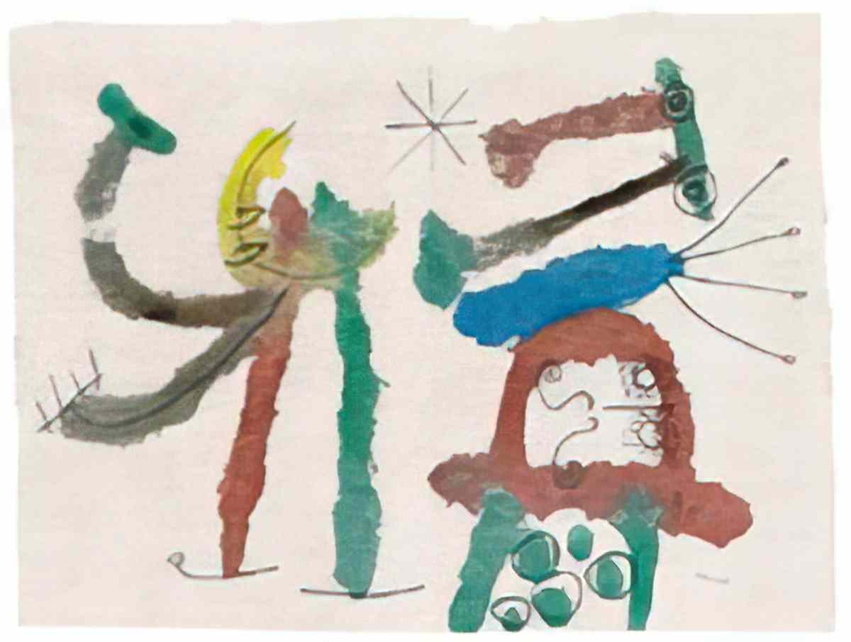 Joan Miro femme38 Art A4 Photo Print