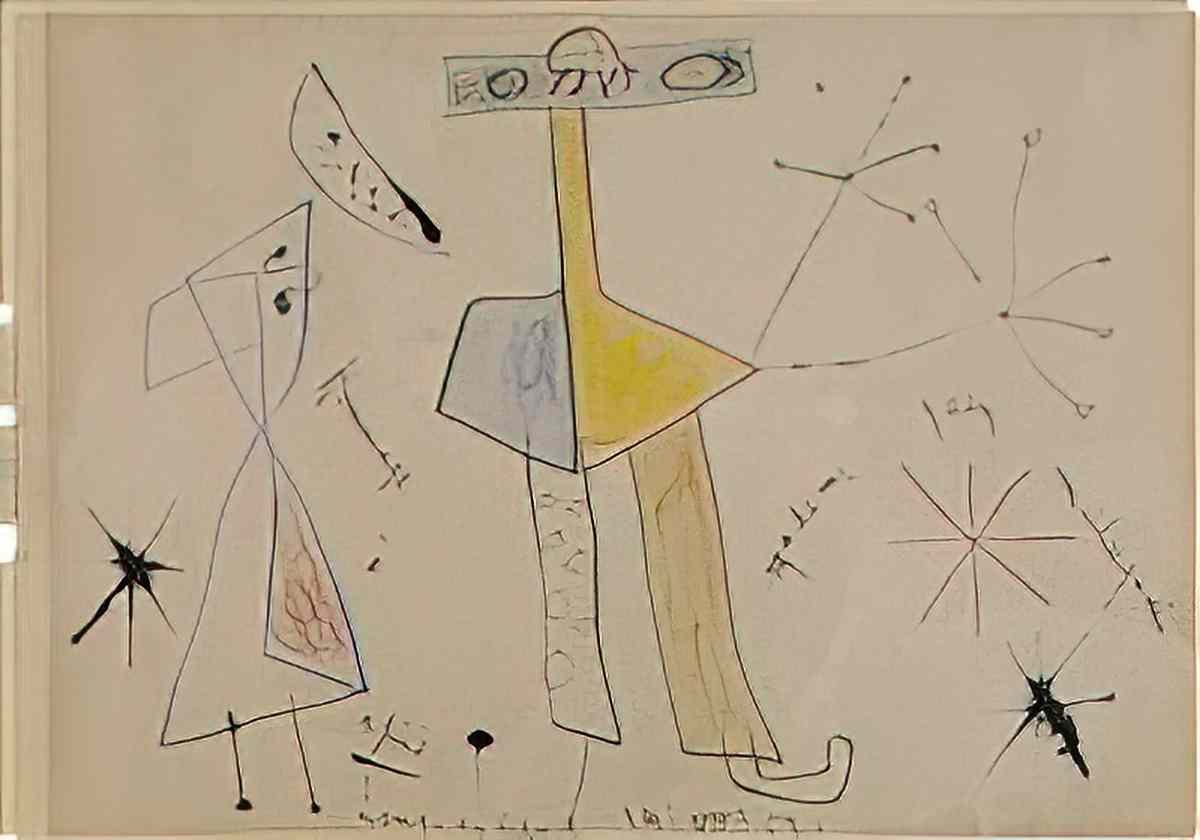 Joan Miro hommage a madame gaby malaquais Art A4 Photo Print