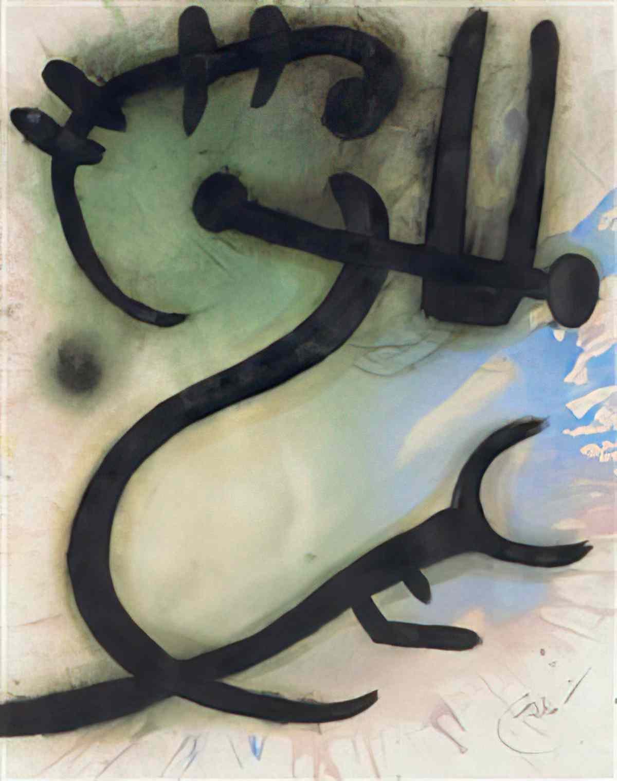 Joan Miro femmes et oiseau dans la nuit4 Art A4 Photo Print