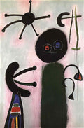 Joan Miro femmes et oiseau devant le soleil1 Art A4 Photo Print