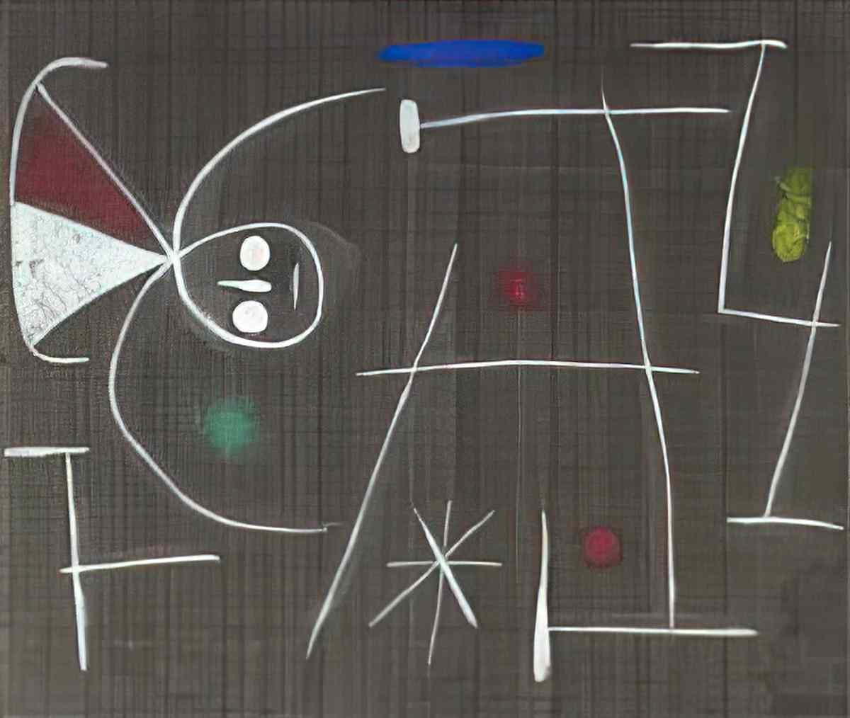 Joan Miro femmes oiseau etoile 2 Art A4 Photo Print