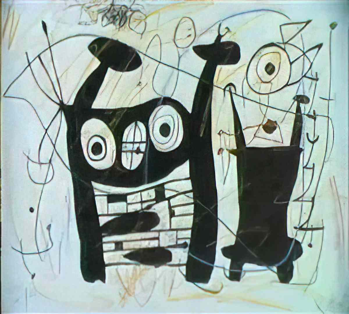 Joan Miro femmes oiseaux et etoiles Art A4 Photo Print