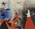 Joan Miro figure and stars iii Art A4 Photo Print