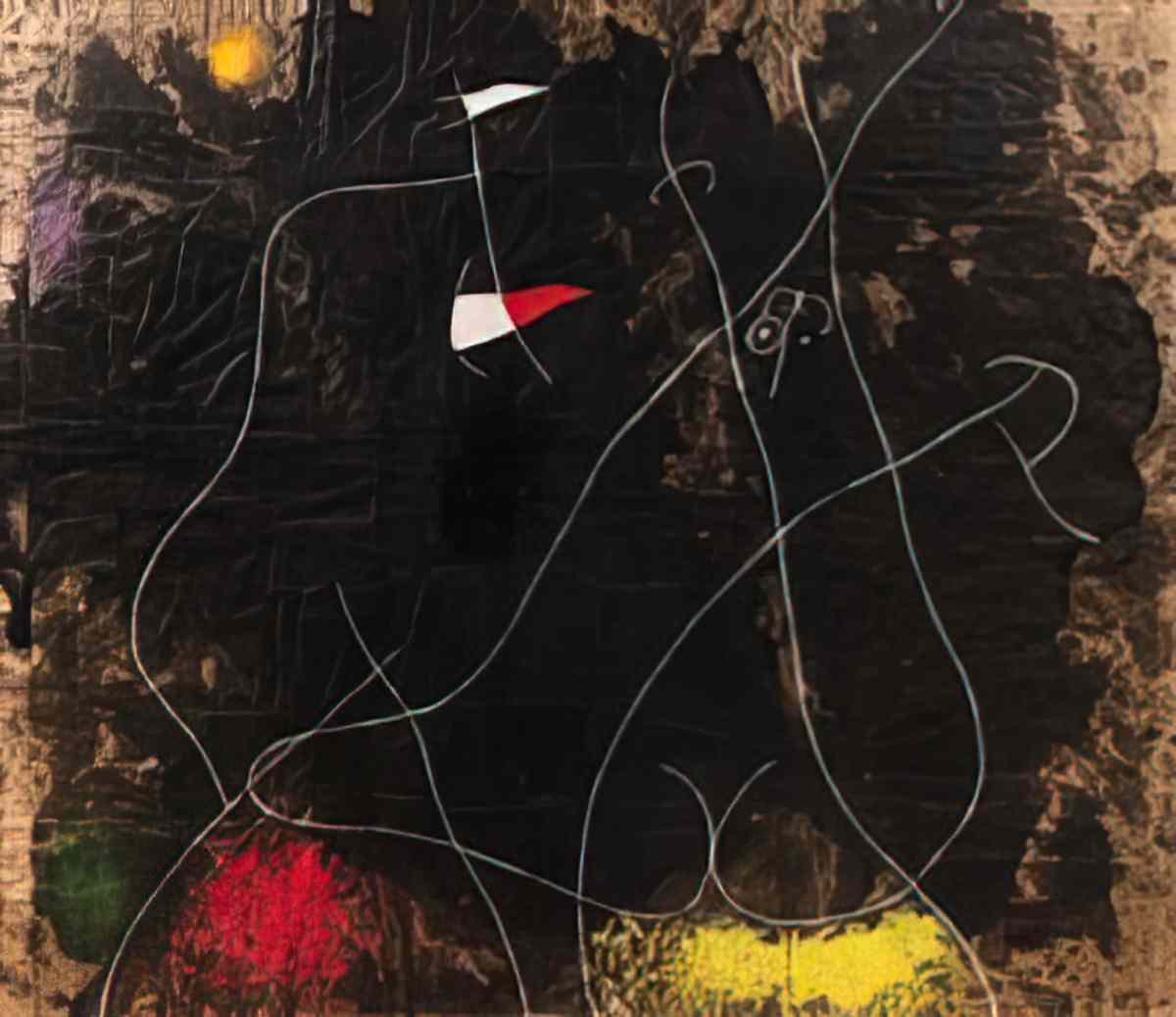 Joan Miro figure devant la lune Art A4 Photo Print