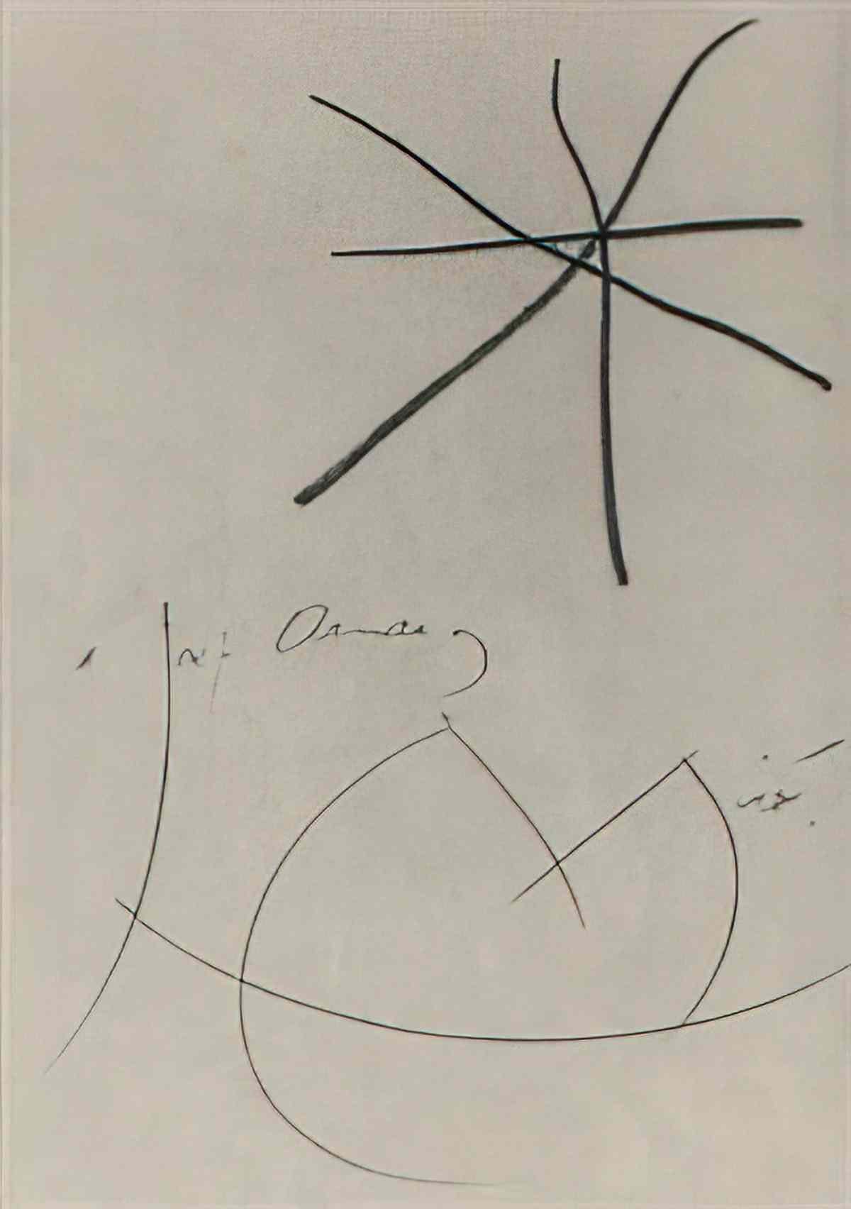 Joan Miro figure devant le soleil1 Art A4 Photo Print