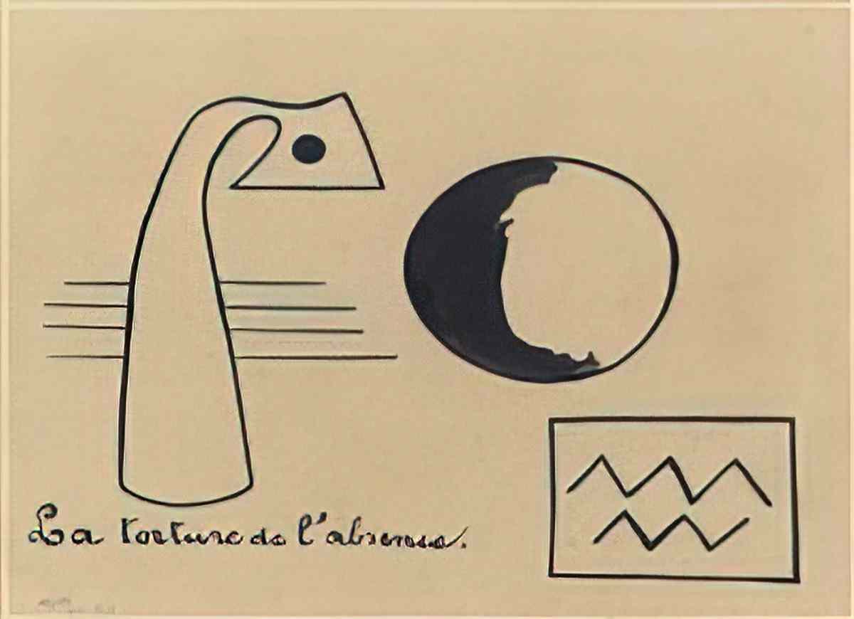 Joan Miro frontispiece drawings 2 works Art A4 Photo Print