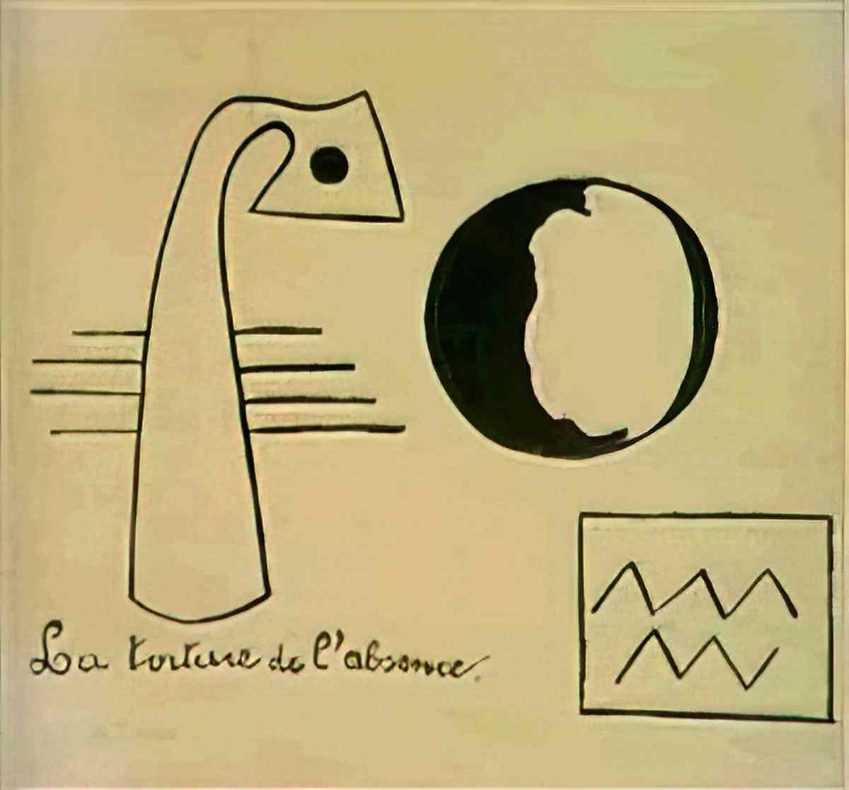 Joan Miro gouache dessin 2 Art A4 Photo Print