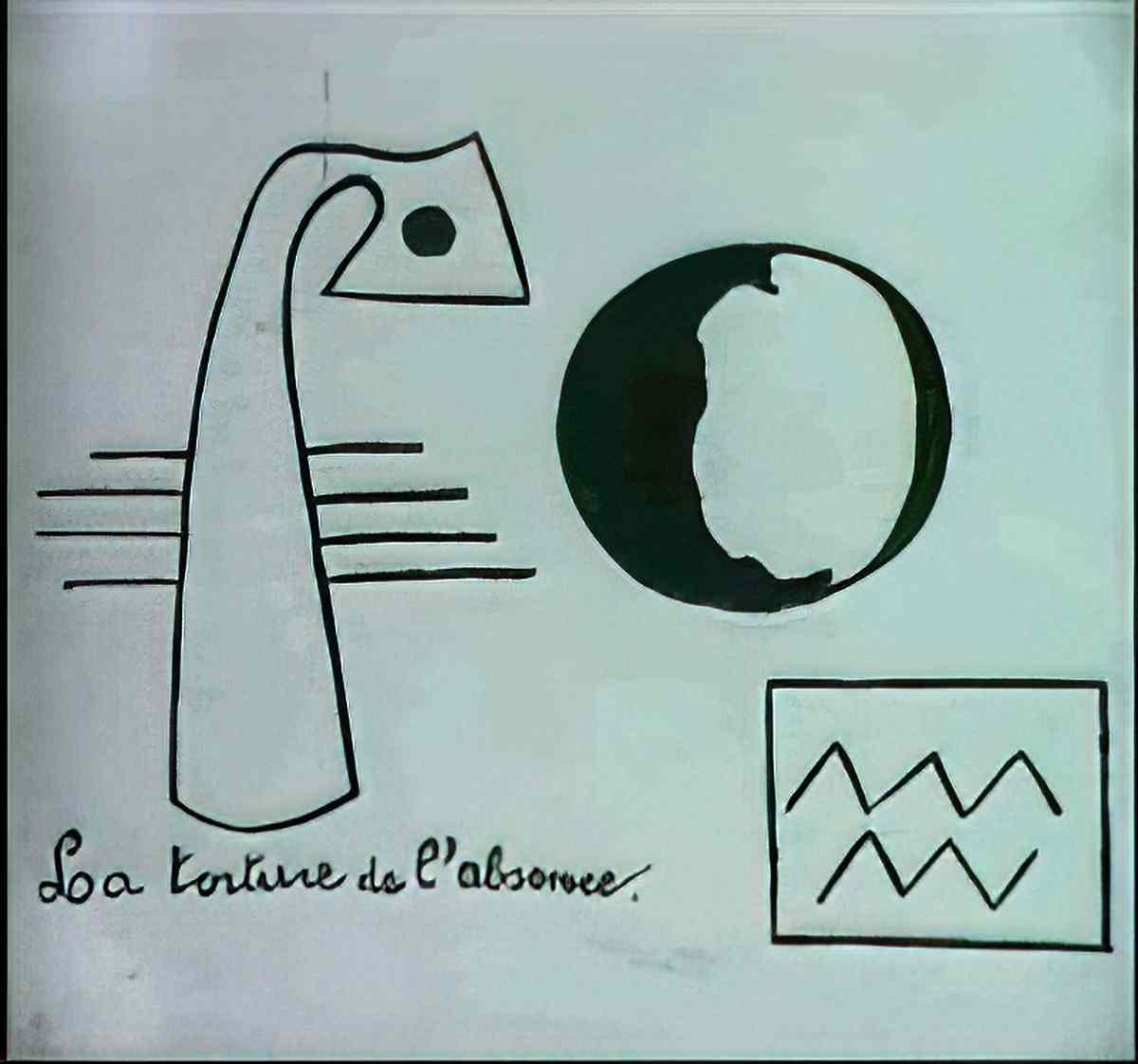 Joan Miro gouache dessin Art A4 Photo Print