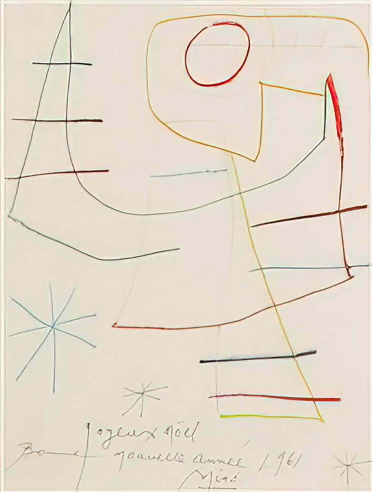Joan Miro graphisme Art A4 Photo Print