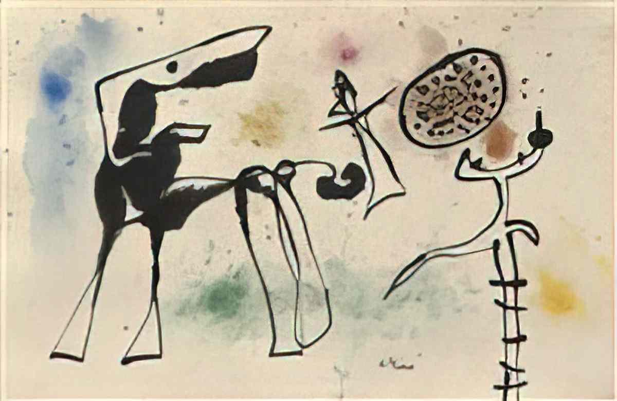 Joan Miro hommage a madame chareau Art A4 Photo Print