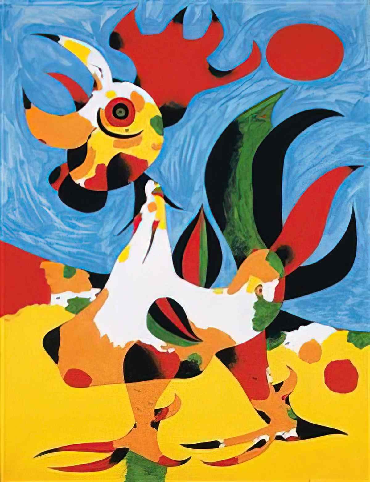 Joan Miro hommage a miguel hernandez Art A4 Photo Print