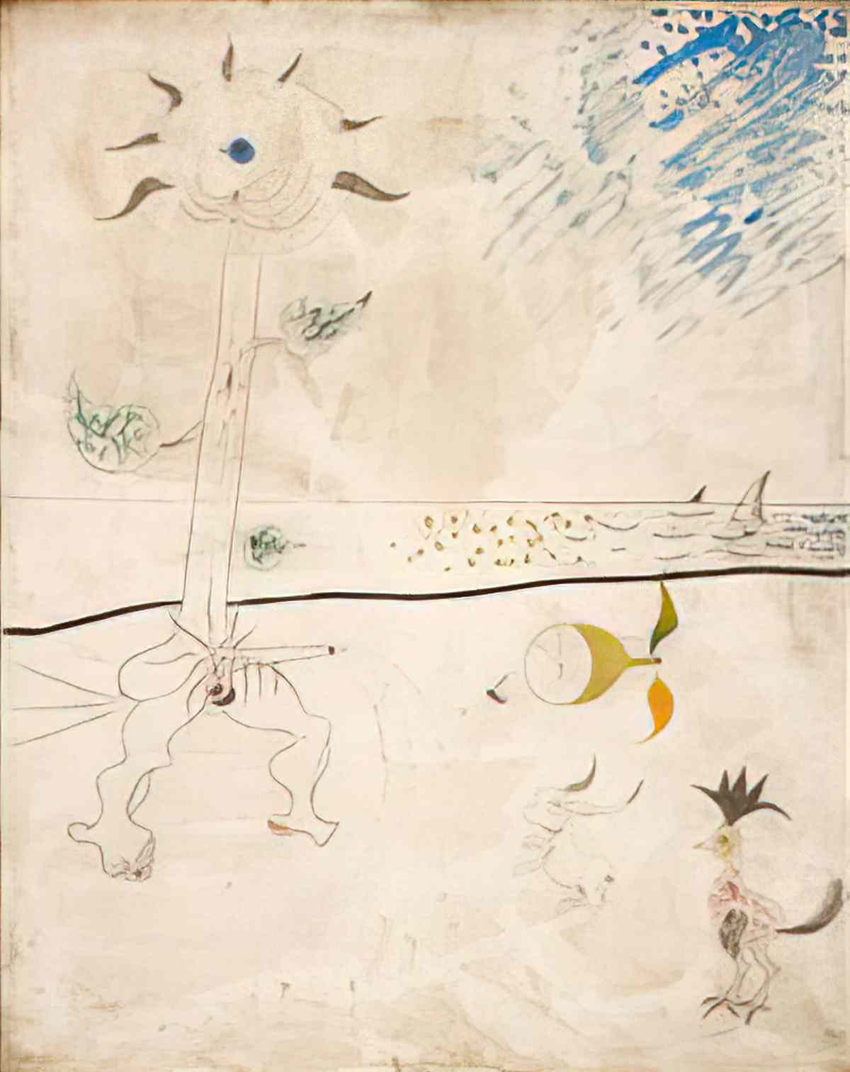 Joan Miro joie dune fillette devant le soleil Art A4 Photo Print