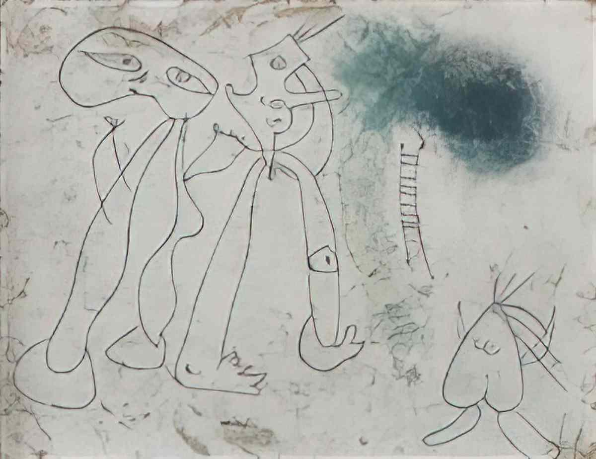 Joan Miro la cabane du garde voies Art A4 Photo Print
