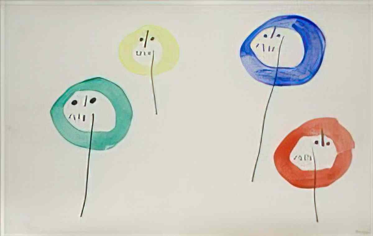 Joan Miro la famille Art A4 Photo Print