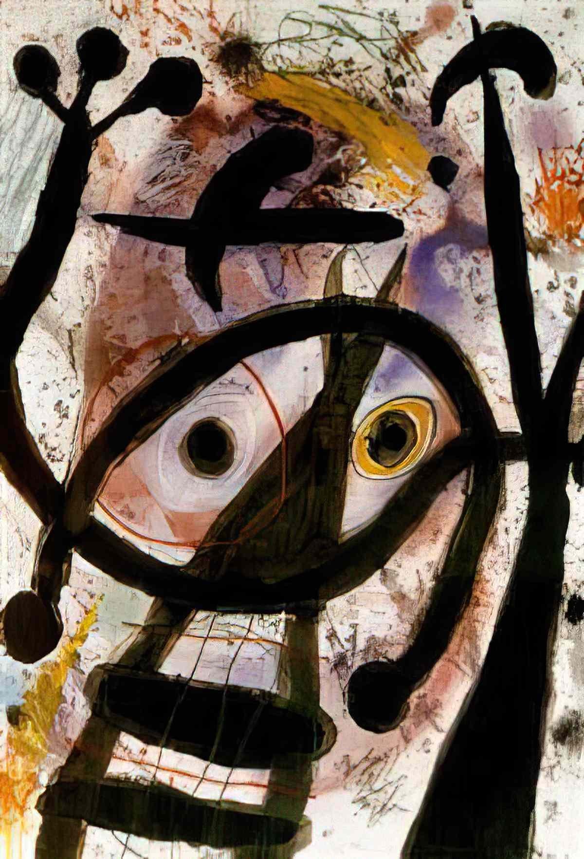 Joan Miro lepouvante de loiseau porte malheur Art A4 Photo Print