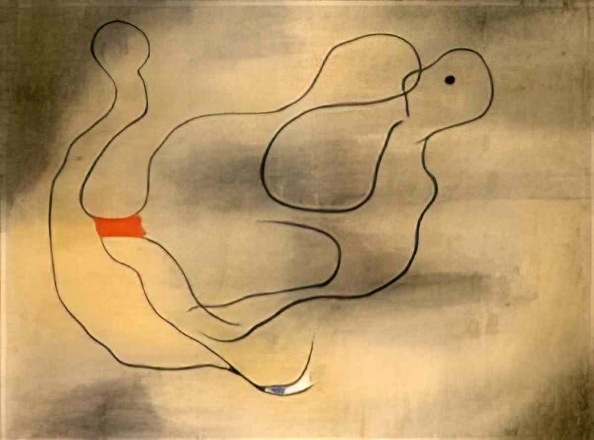 Joan Miro la fumée du paysage atteint les constellations Art A4 Photo Print
