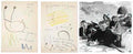 Joan Miro lettre autographe a jacques prevert letter with works Art A4 Photo Print