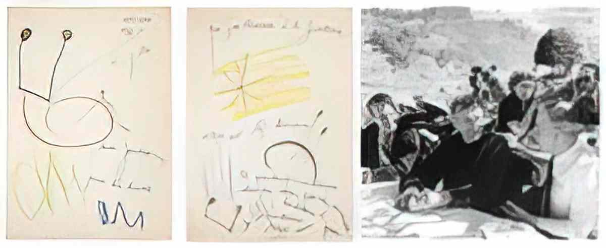 Joan Miro lettre autographe a jacques prevert letter with works Art A4 Photo Print