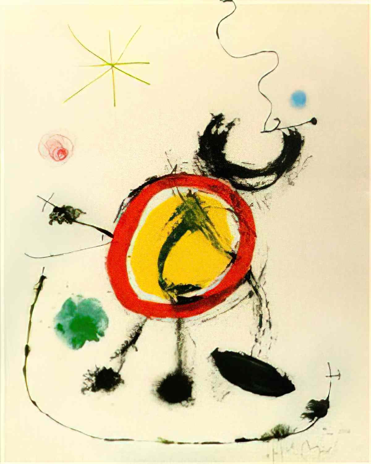 Joan Miro le coq Art A4 Photo Print