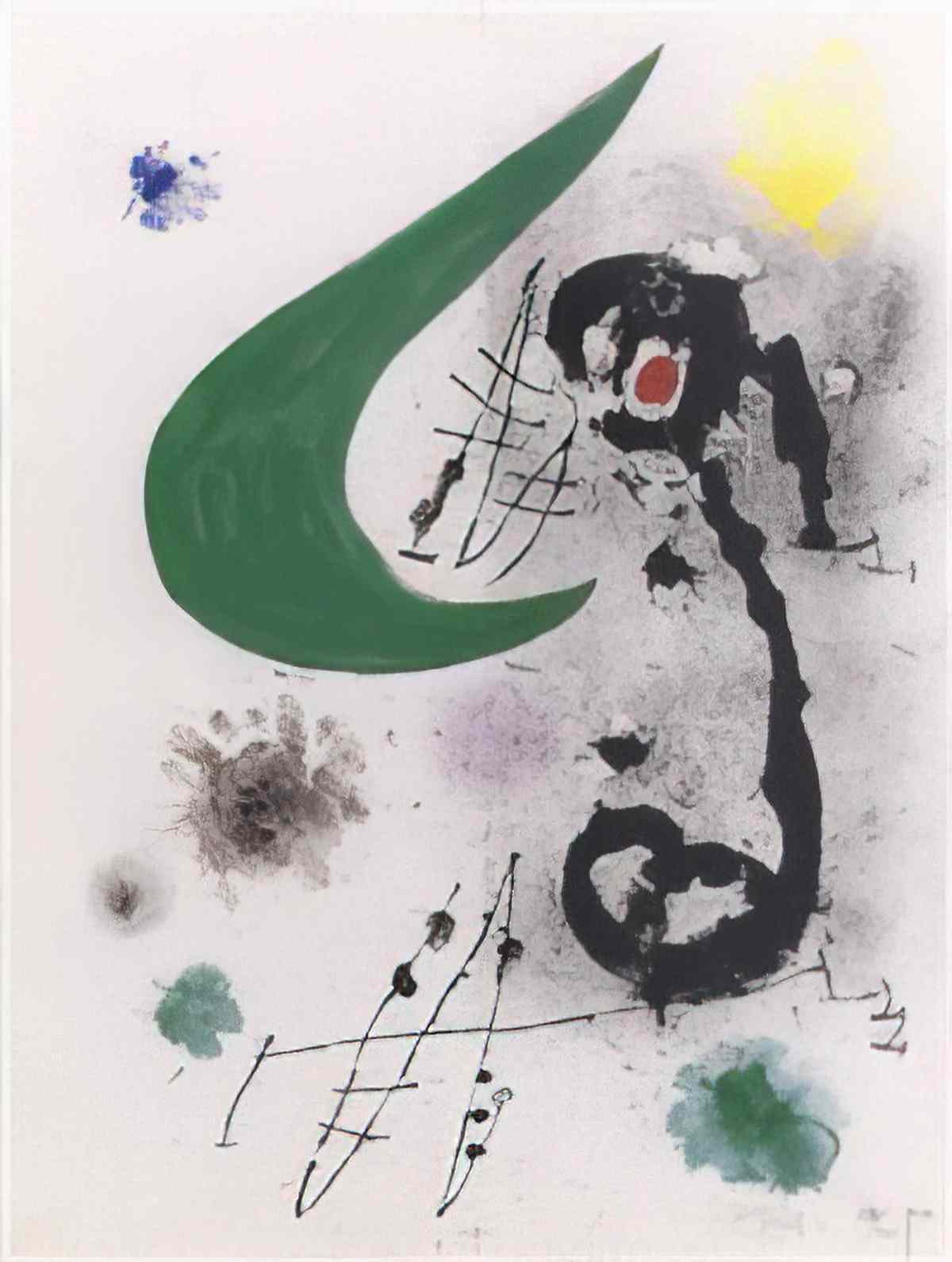 Joan Miro loiseau migrateur2 Art A4 Photo Print