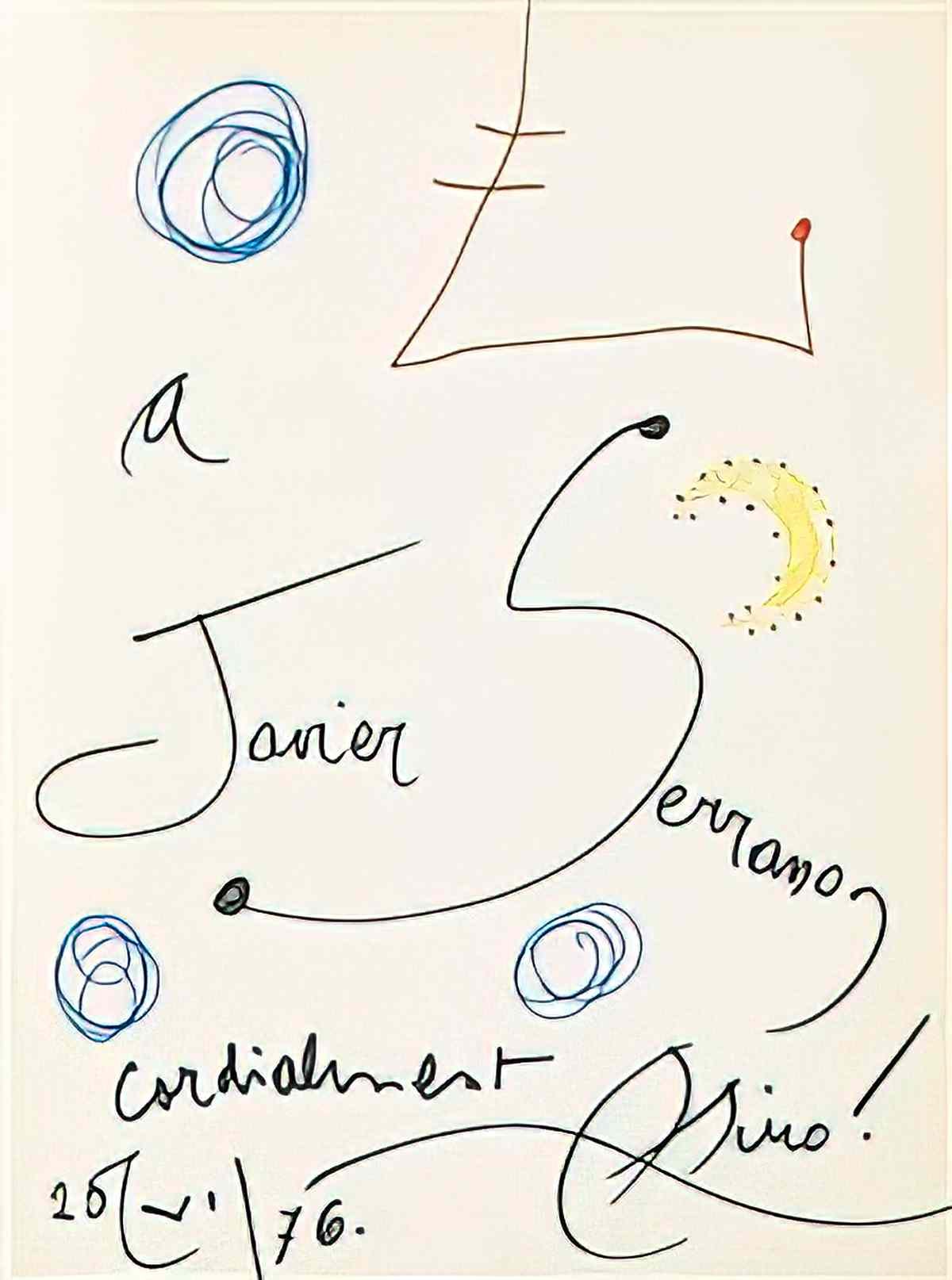 Joan Miro luna y signos Art A4 Photo Print