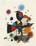 Joan Miro le lezard aux plumes dor project for plate 6 Art A4 Photo Print