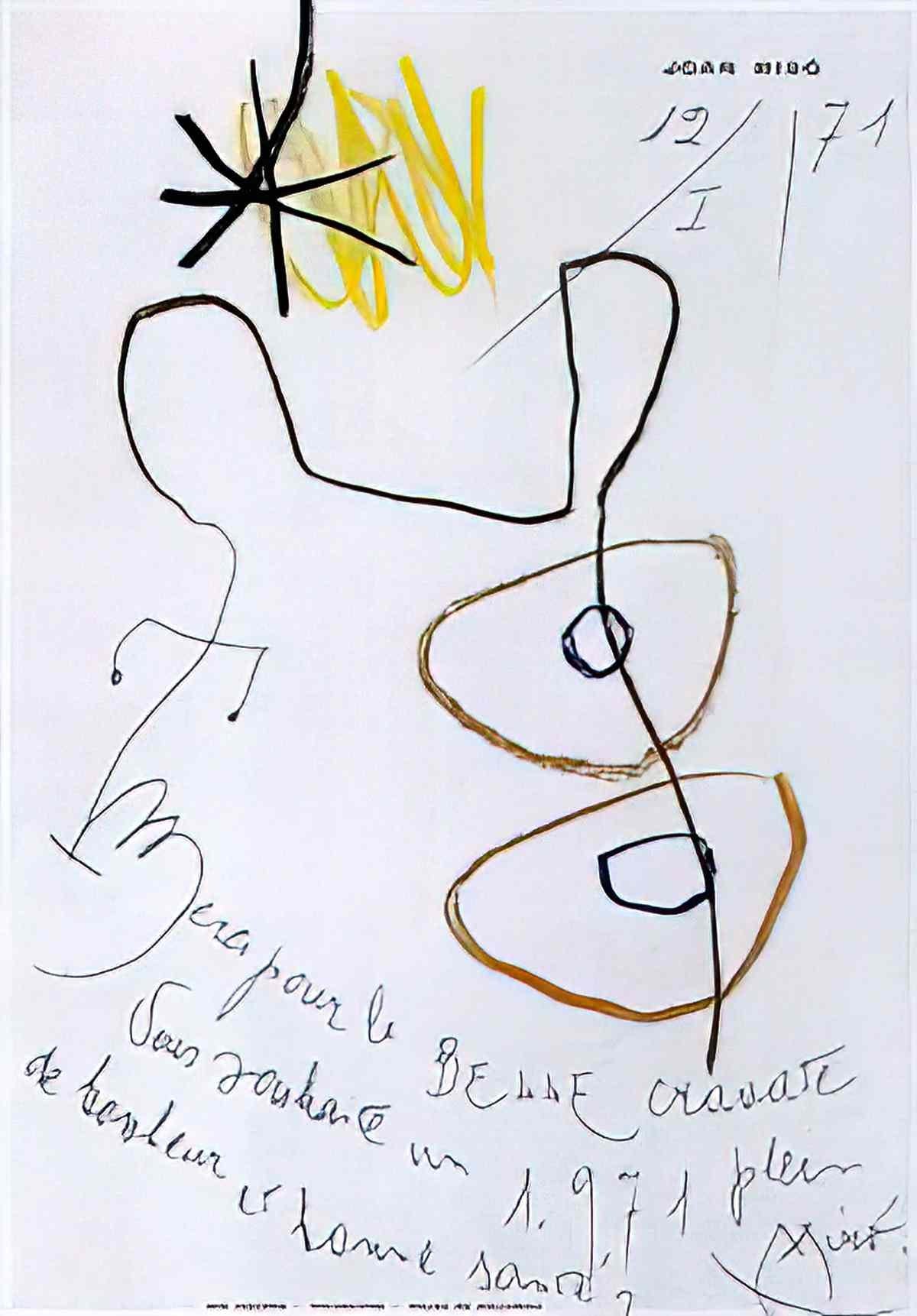 Joan Miro le numero de music hall1 Art A4 Photo Print