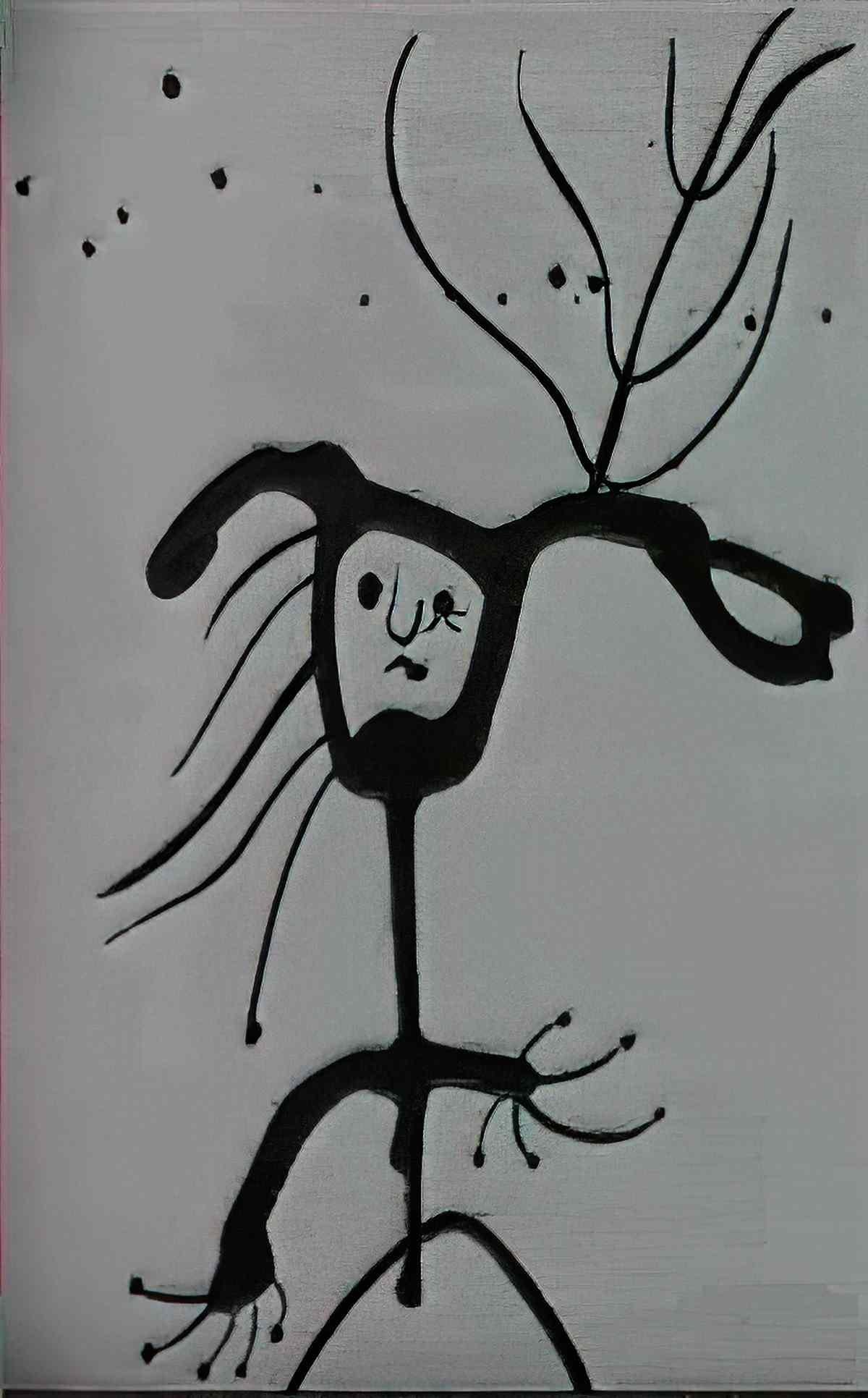 Joan Miro le piege Art A4 Photo Print