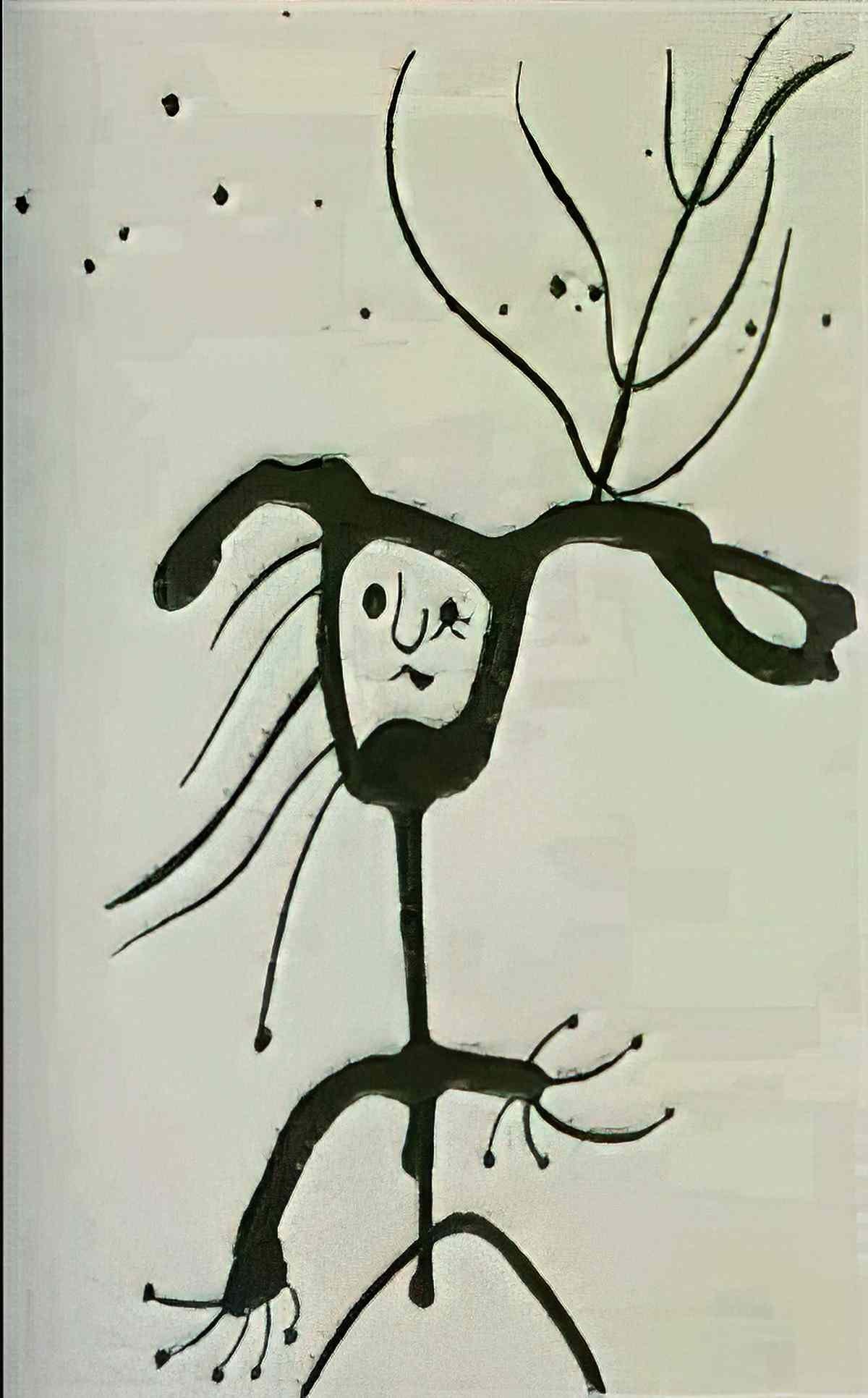 Joan Miro le placeur du music hall Art A4 Photo Print
