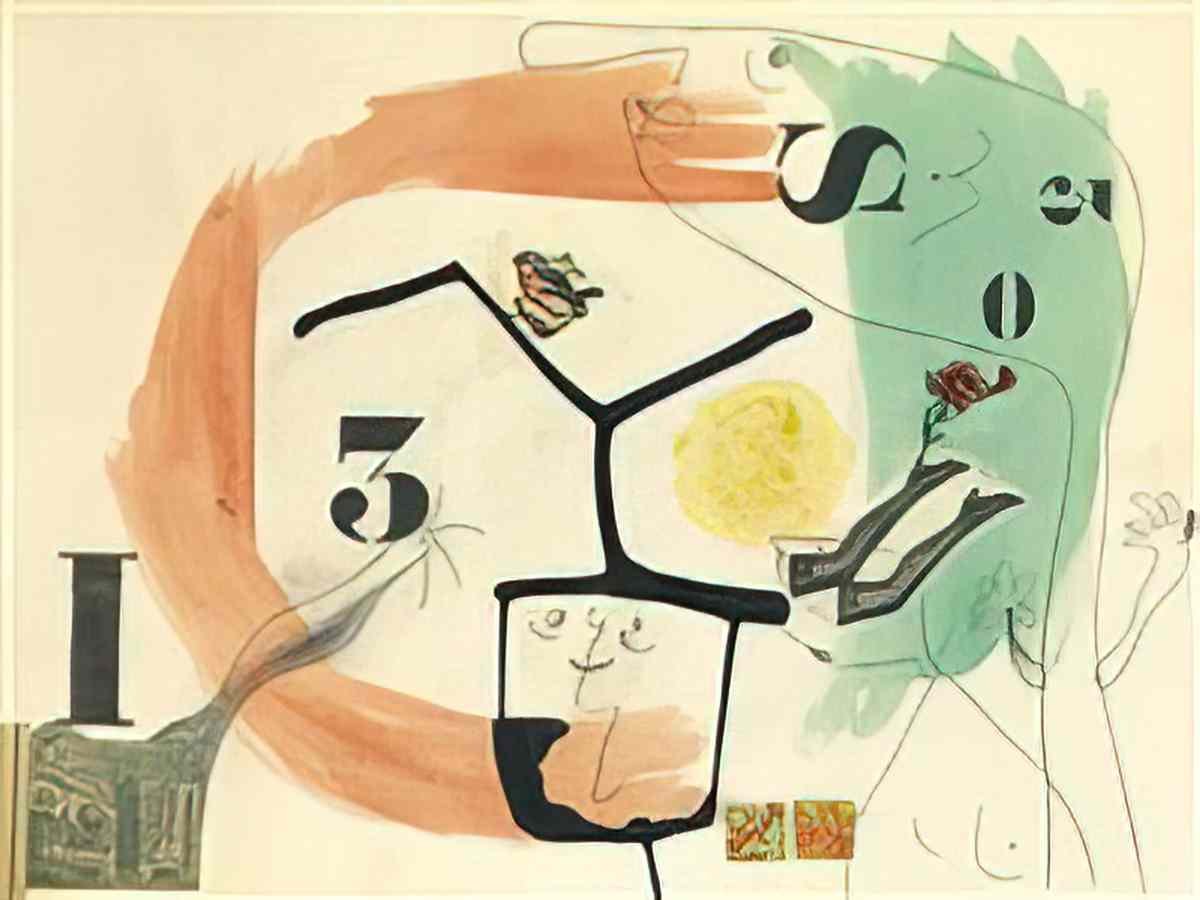 Joan Miro le prophete encercle Art A4 Photo Print
