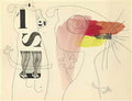 Joan Miro le resume calcule avec loiseau Art A4 Photo Print