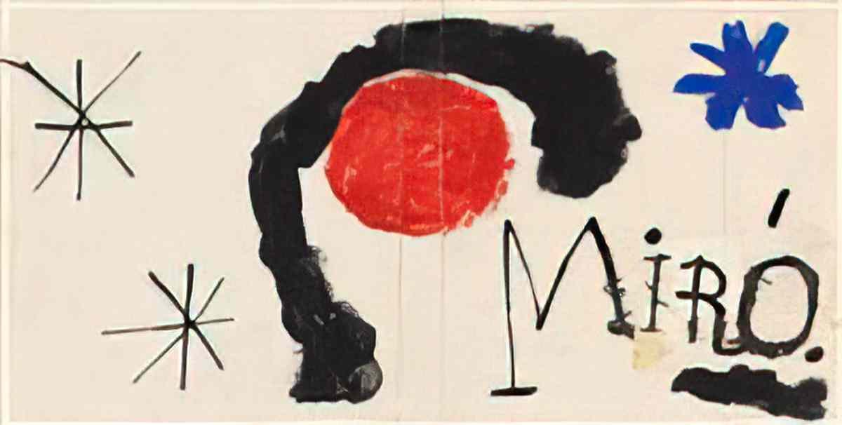 Joan Miro le soleil et la lune Art A4 Photo Print