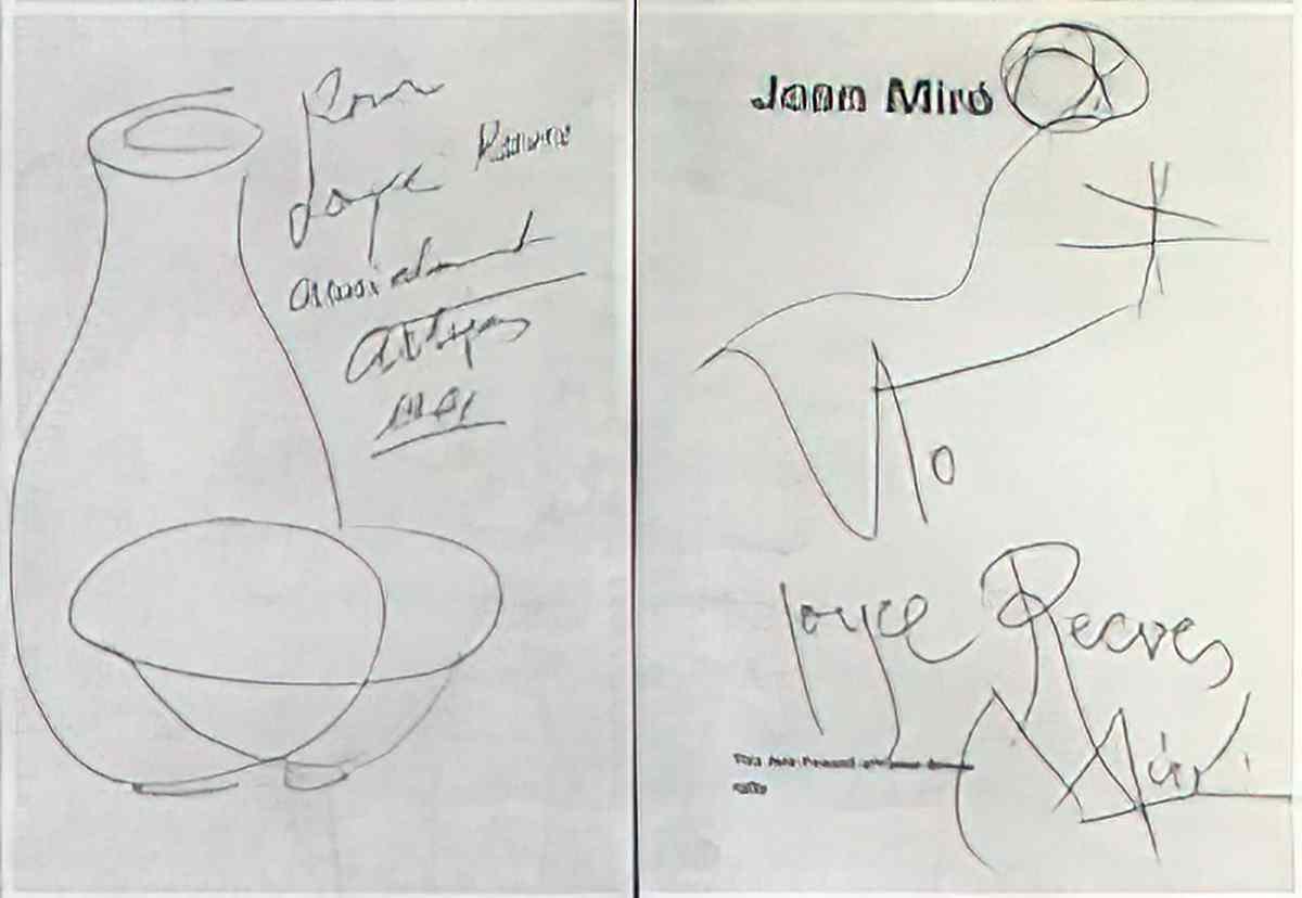 Joan Miro nature morte au pichet et bol Art A4 Photo Print