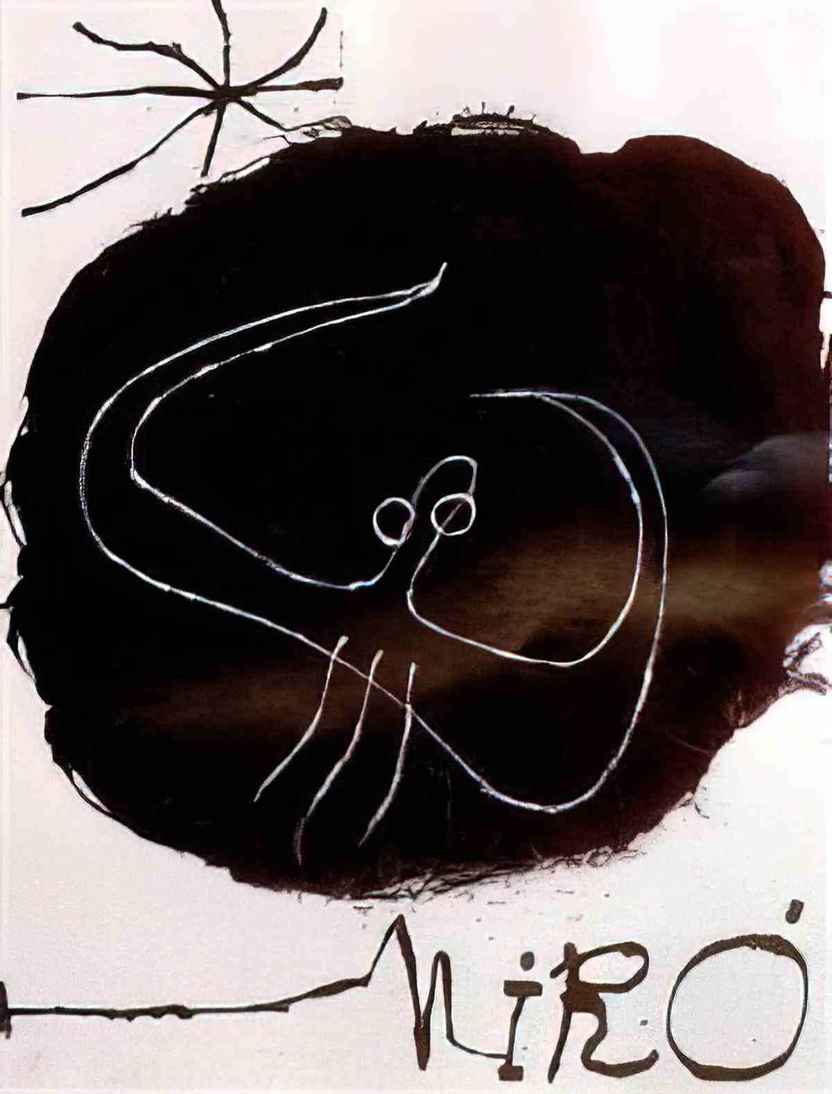 Joan Miro oiseau de la bonne nuit Art A4 Photo Print
