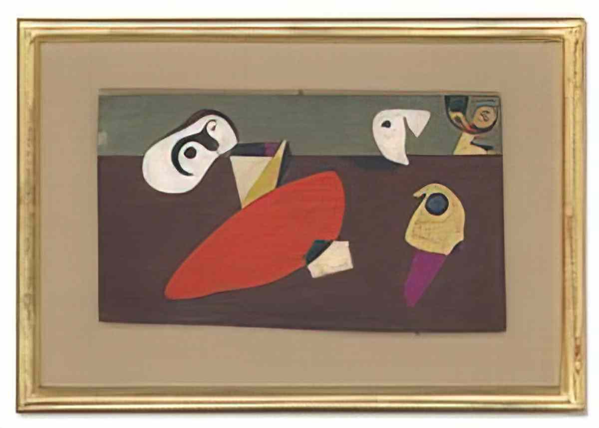 Joan Miro oiseau mare de sang sur la plaine Art A4 Photo Print