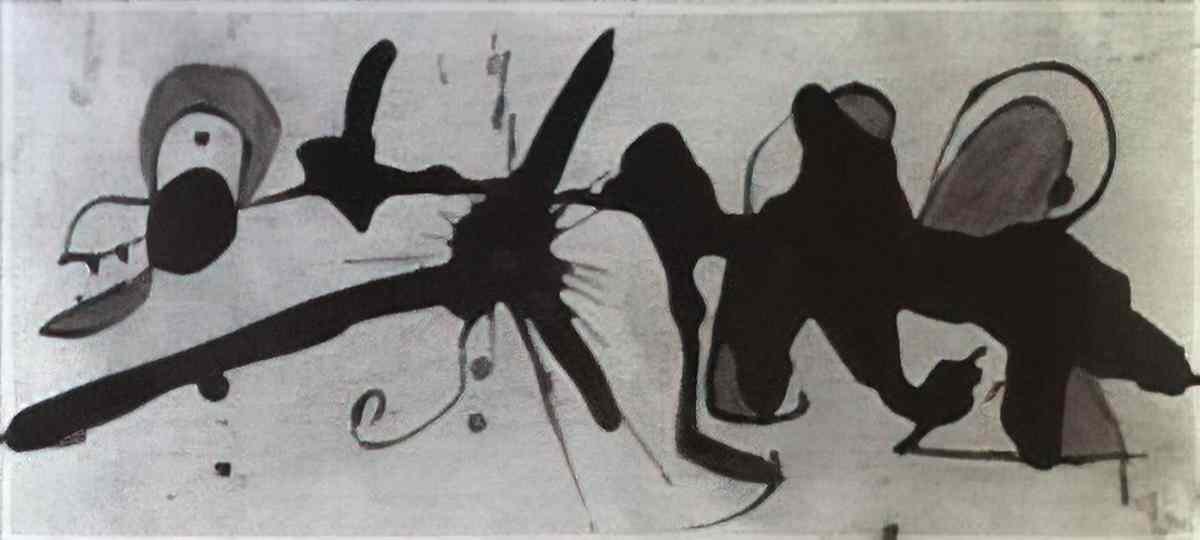 Joan Miro loiseau au plumage déployé vole vers larbre argenté Art A4 Photo Print