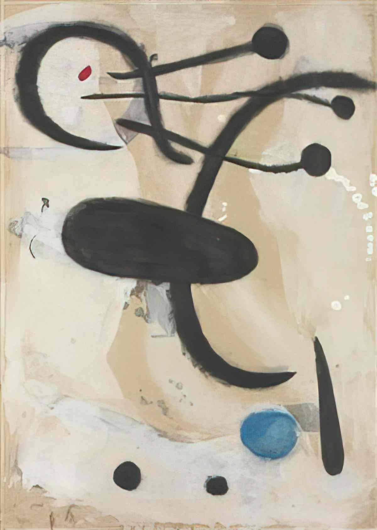 Joan Miro loiseau du bel horizon Art A4 Photo Print
