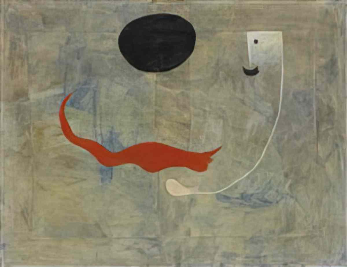 Joan Miro peinture homme avec moustache Art A4 Photo Print