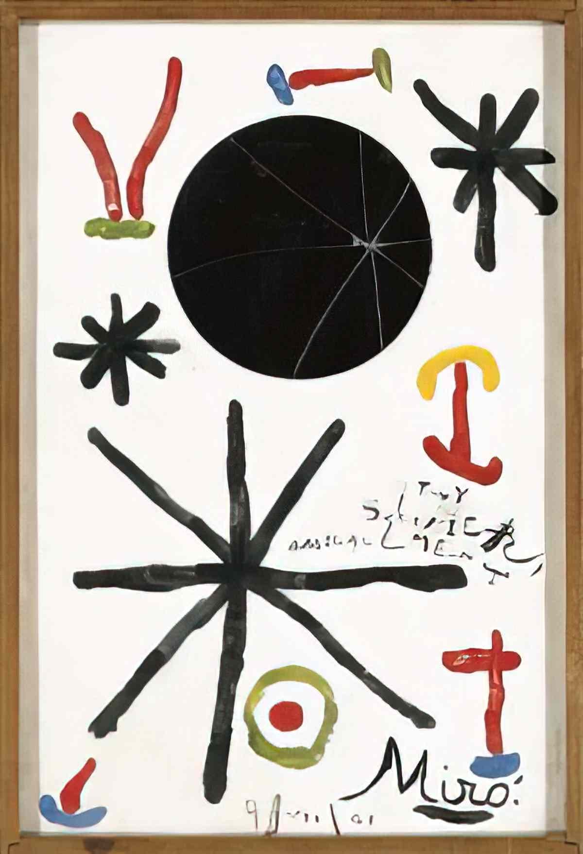 Joan Miro octubre 28 1960 Art A4 Photo Print