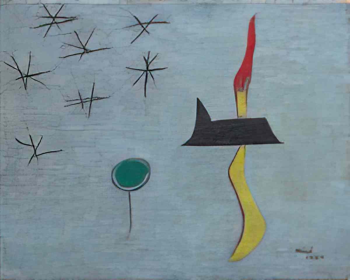 Joan Miro oiseau mare de sang sur la plaine Art A4 Photo Print