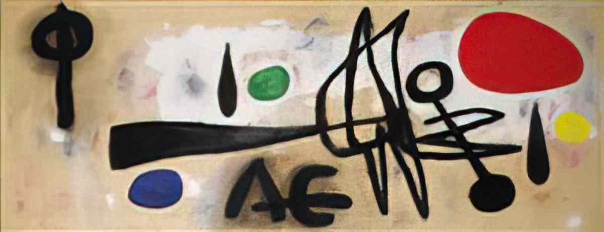 Joan Miro oiseaux dans lespace1 Art A4 Photo Print